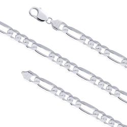 Lant argint 925 Figaro 45 cm lungime si 3 mm grosime - Classical You [0]